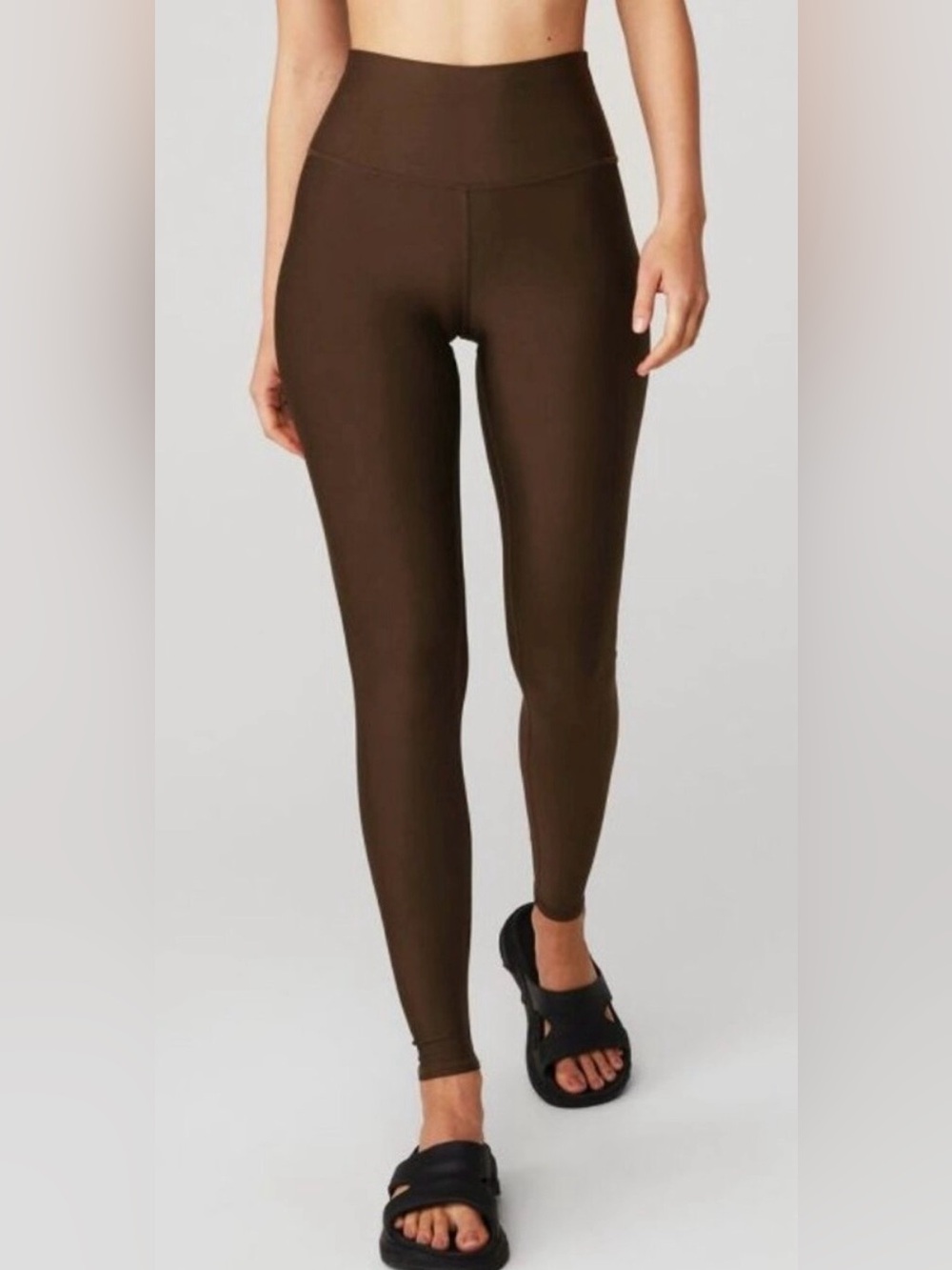 Alo 7/8 High-Waist Airlift Leggings Espresso Hi-Rise Waisted Skinny Tights Pants